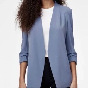 Aritzia New Power Blazer in Smokey Blue